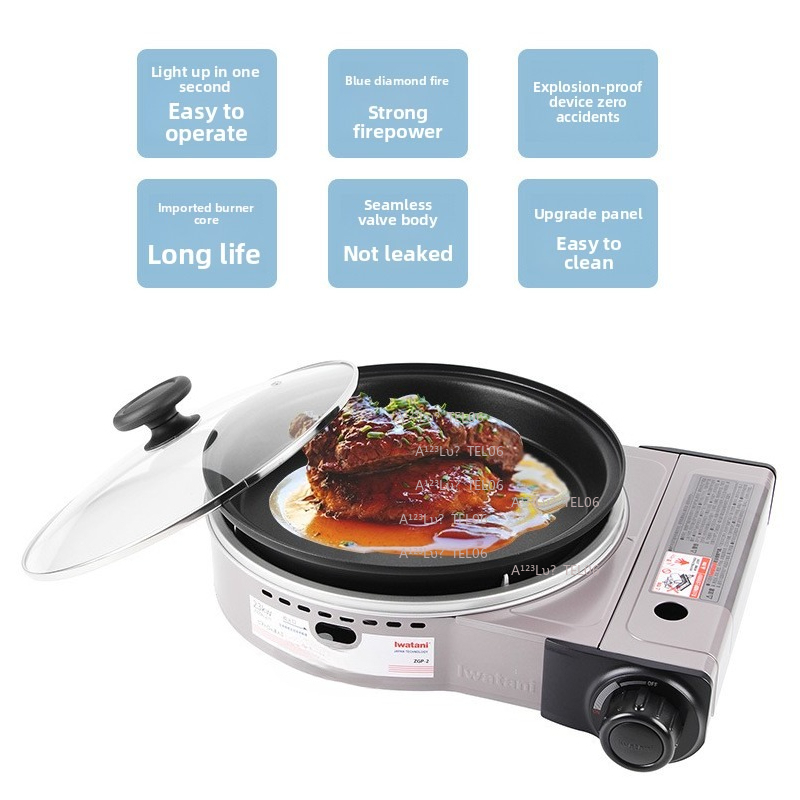 Outdoor Camping Gas Stove - Portable Windproof Gas Stove Butane Burner
