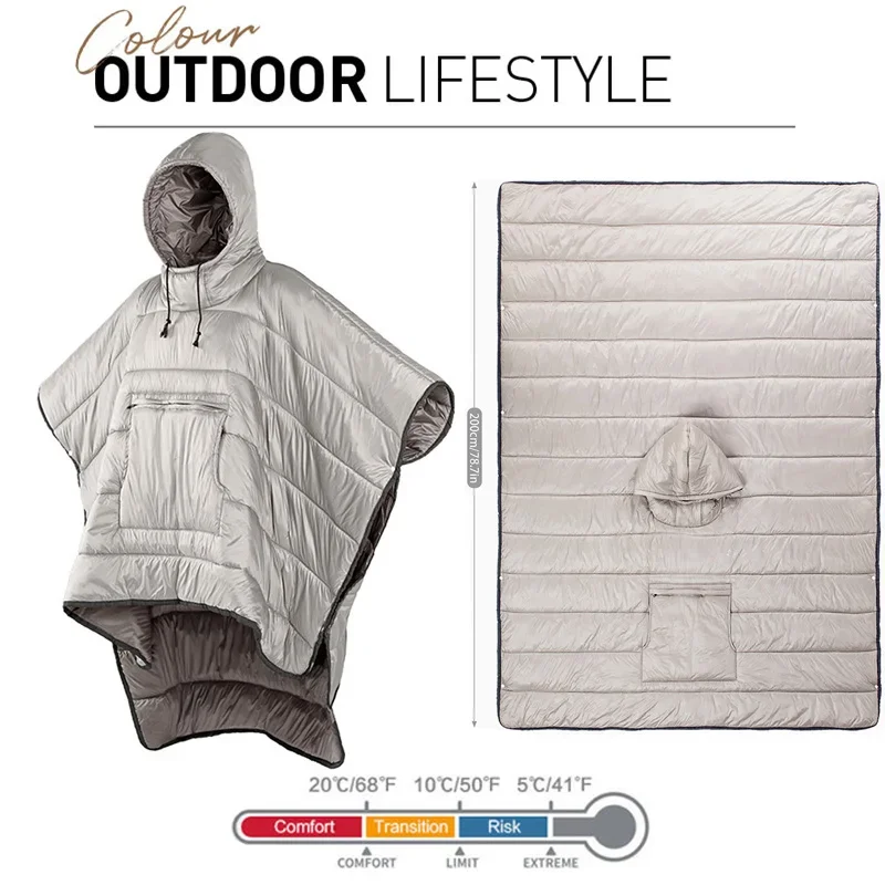 Ultralight Sleeping Bag - Ultralight Cotton Wearable Sleeping Bag Poncho