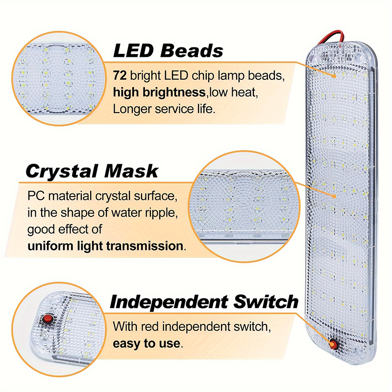 72LED Car Interior Light 12-80 - Outdoor Camping Trailer 评论和价格