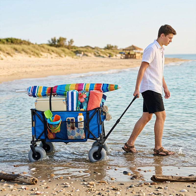 Foldable Metal Beach Wagon Qui - Camp Table Folding 评论和价格