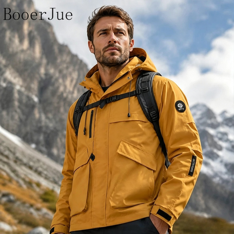 Men's Waterproof Hiking Jacket - Outdoor Camping Jacket 评论和价格