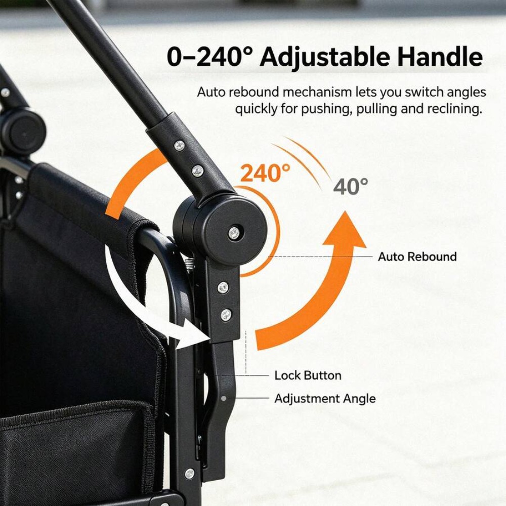 3-In-1 Seat Wagon Cart with Cu - Camp Table Folding 评论和价格