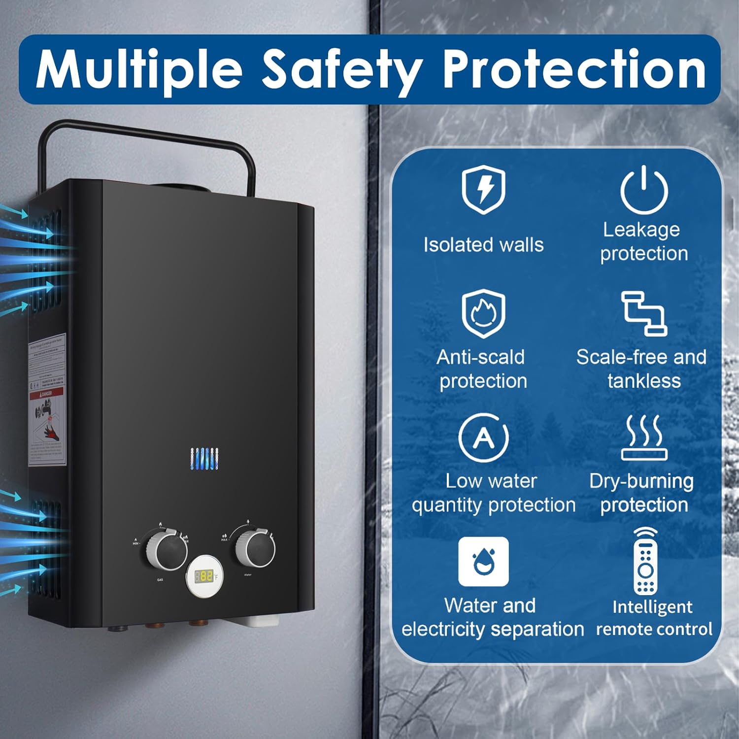 Tankless Water Heater Propane, - Outdoor Camping Trailer 评论和价格
