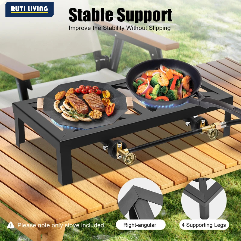 Portable 1/2 Burner Outdoor Ga - Outdoor Camping Gas Stove 评论和价格