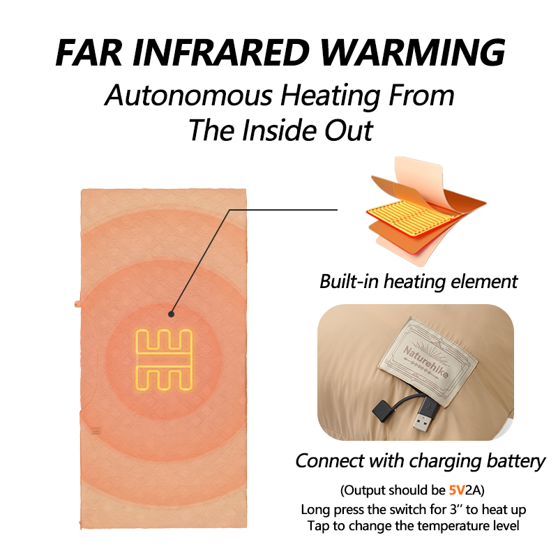 Naturehike Outdoor Heated Blan - Ultralight Sleeping Bag 评论和价格