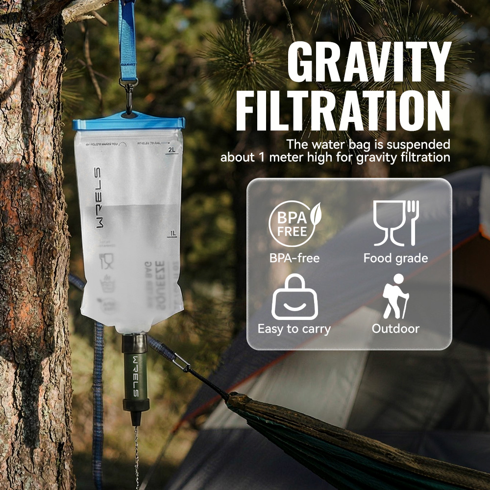 WERLS Hiking Personal Mini Wat - Portable Water Filter 评论和价格