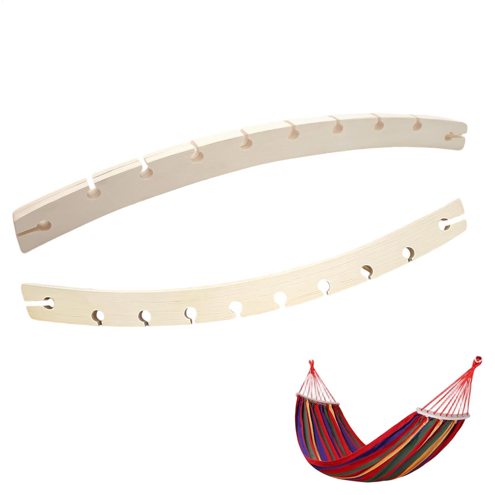2 Pieces 10-Hole Wooden Hammoc - Camping Hammock 评论和价格