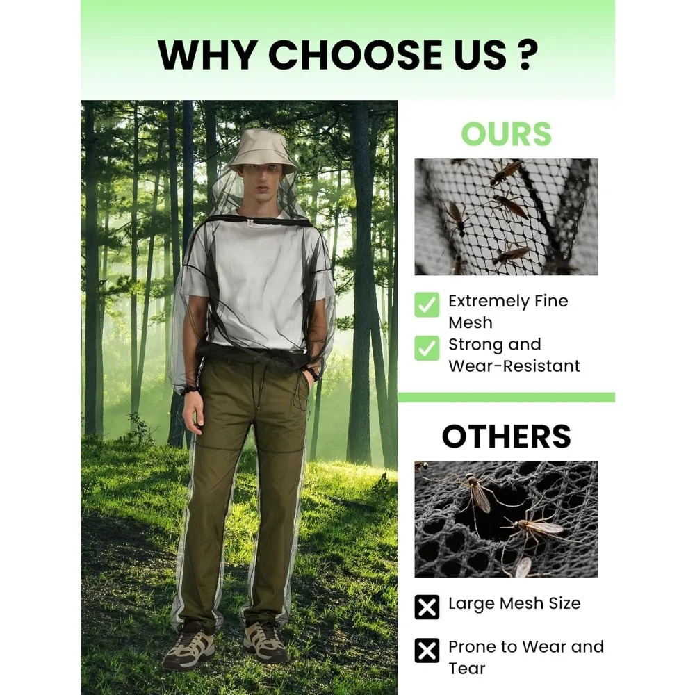 Outdoor Mosquito Protection Su - Outdoor Camping Jacket 评论和价格