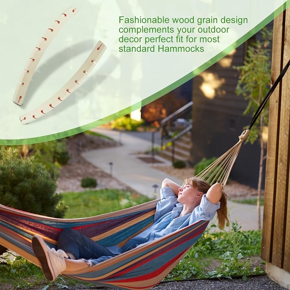 2Pcs Detachable Wooden Hammock - Camping Hammock 评论和价格