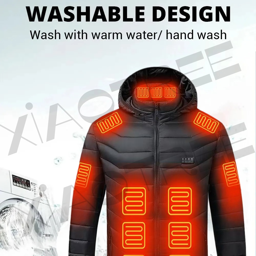 28 Areas Men Women's Heating J - Outdoor Camping Jacket 评论和价格