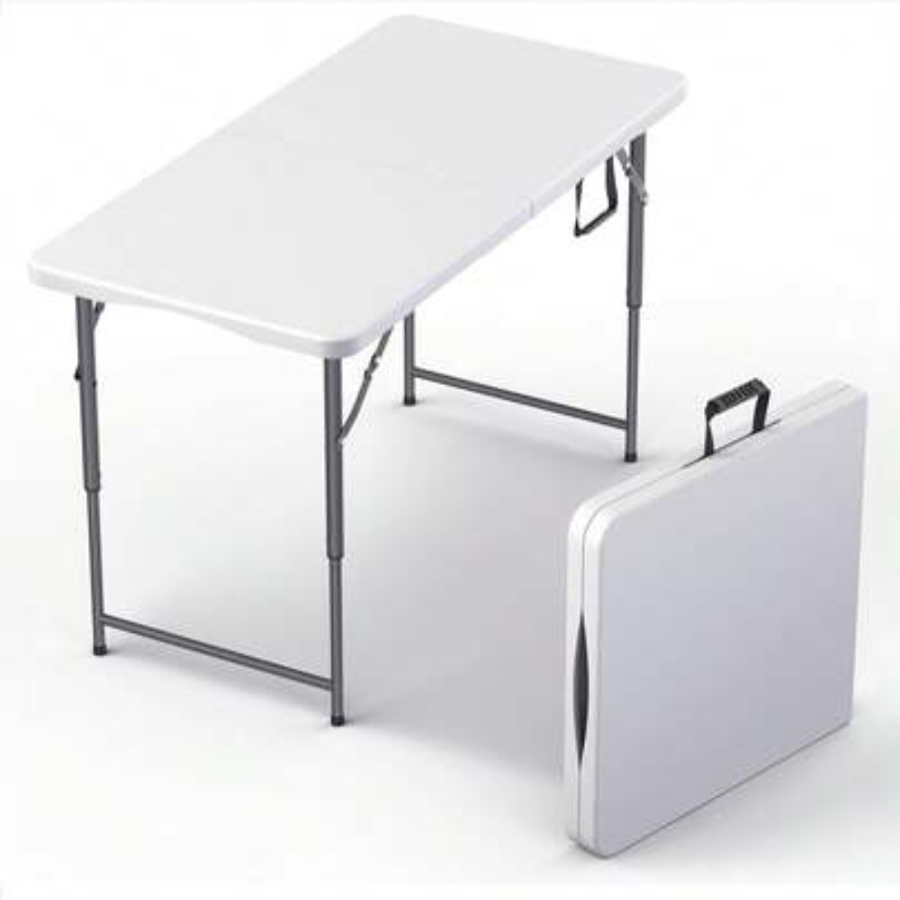 4FT Foldable Table Adjustable  - Camp Table Folding 评论和价格