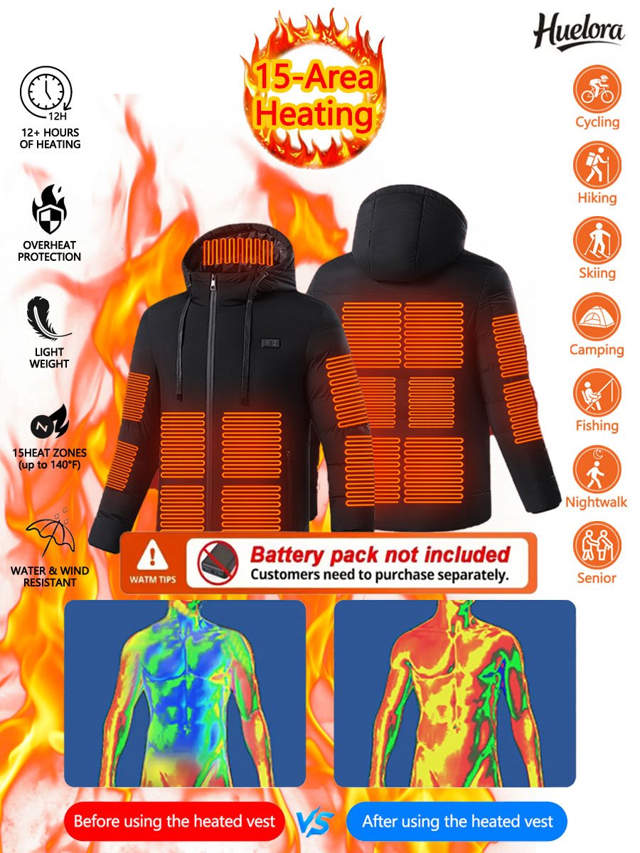 Huelora 11 Area Heated Jacket  - Outdoor Camping Jacket 评论和价格
